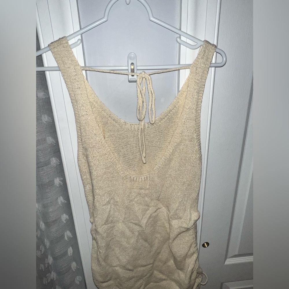 Adjustable Scrunch side cover up dress